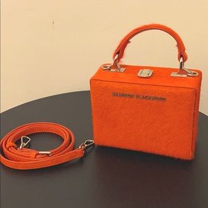 Brandon Blackwood Mini Trunk Bag in Orange